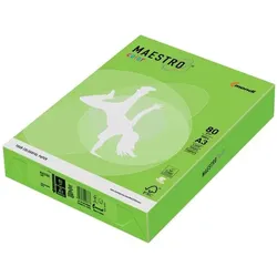 Maestro Color, Kopierpapier, Kopierpapier A3 80g 500Bl mittelgrün (A3, 80 g/m2)