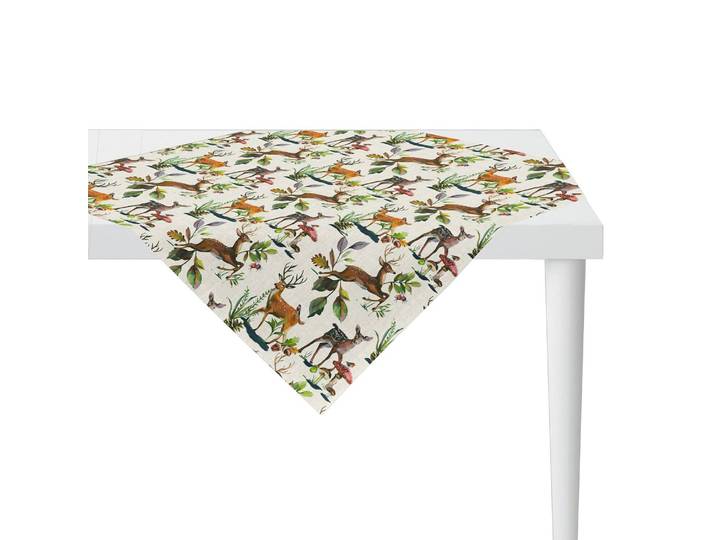 Nappe 5883 100 x 100cm Multicolore/Beige/Marron