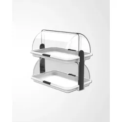Biesse Buffet Vitrine doppelt mittel , plastik, weiß, 38x26x35.6