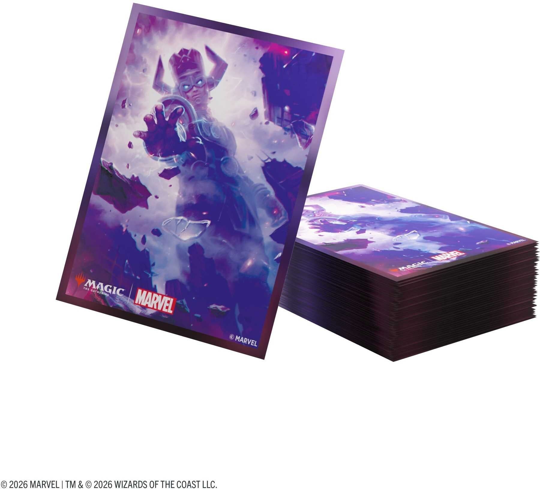 Gamegenic Magic: The Gathering Marvel Super Heroes Premium Art Sleeves – Galactus Token for Card Game Accessories, 105 Premium, Plastic-Free