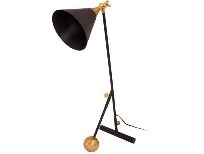 KAYOOM Tischleuchte Tischlampe Celeste 225 , gold (schwarz, gold), 1, H: 76cm, 1 Stk., Leuchten, hochmodern, wertig, Tischleuchte