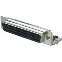 D-SUB BU 50GWC - D-SUB-Buchse, 50-polig, gewinkelt, RM 9,4, gedr.