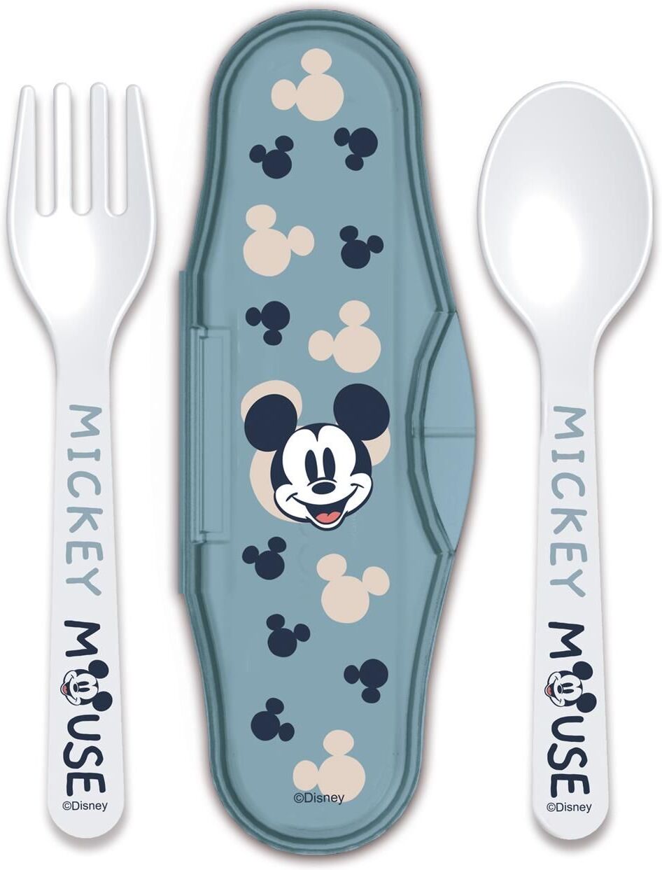 Stor Disney: Mickey Mouse Full Of Smiles - Toddler 2 Pcs PP Traveling Spoons