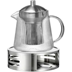 TEEKANNE MIT SIEB & STÖVCHEN Jive transparent 800 ml