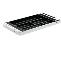 TecLines, Zubehör Büromöbel, TUS004W ausziehbare Unterbau Schublade S abschliessbar, weiss