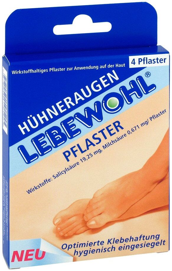 Lebewohl Hühneraugenpflaster