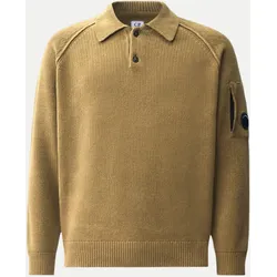 Shirt mit Polokragen Braun L