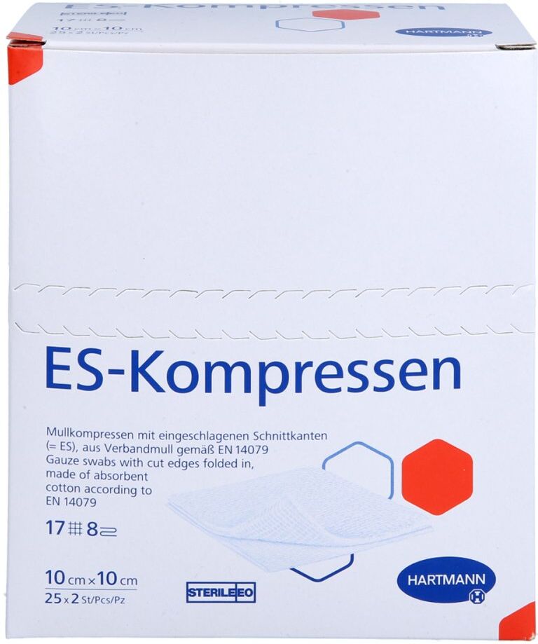 Es-kompressen Steril 10x10 Cm 8fach