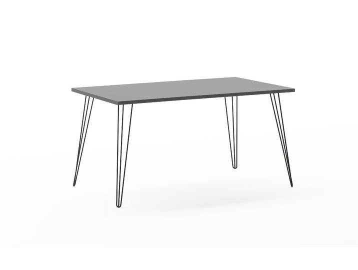 Schreibtisch Fynn 140cm Grau/Platingrau