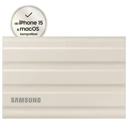 Samsung T7 Shield 2TB - Beige für PC/Mac