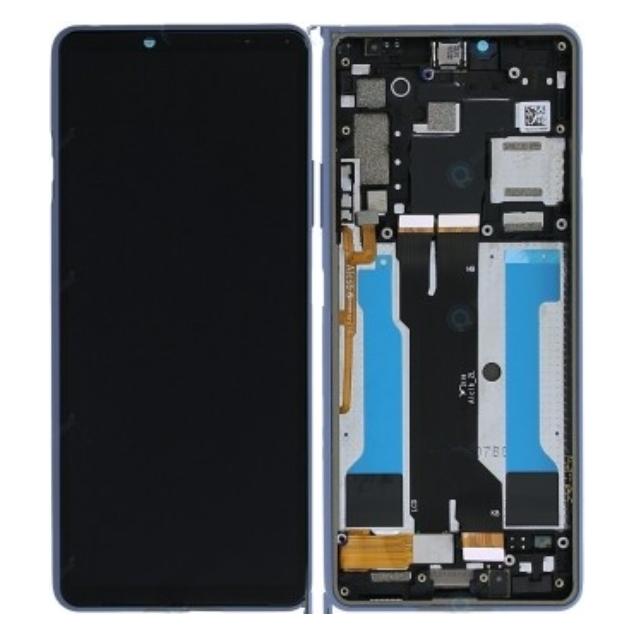 Sony LCD + Touch + Frame für XQ-BT52 Xperia 10 III - blue (Display, Sony Xperia 10 III) (A5034094A)