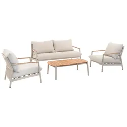 Segarda Loungemöbel Set Palmas Lounge 4 tlg. Aluminium Beige