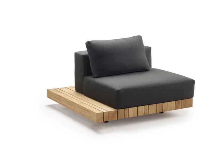 Solpuri Plateau L-Modul Sitz/Rücken + Seitentisch inkl. Polster