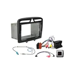 ACV Radioblende 2-DIN und Radioanschlusskit Lenkradfernbedienung Citroen / Fi...