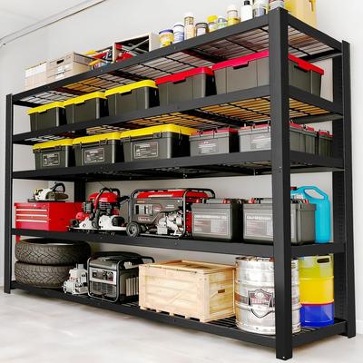 AISWORD "84"" H Storage Shelves Heavy Duty Metal Shelving,Adjustable Garage Shelves,Wire Mesh"