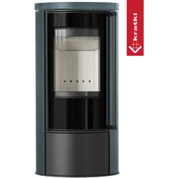KRATKI ERIK Ø150 5,5 kW Keramikofen SERPENTINO Deckel mit Soft-Close