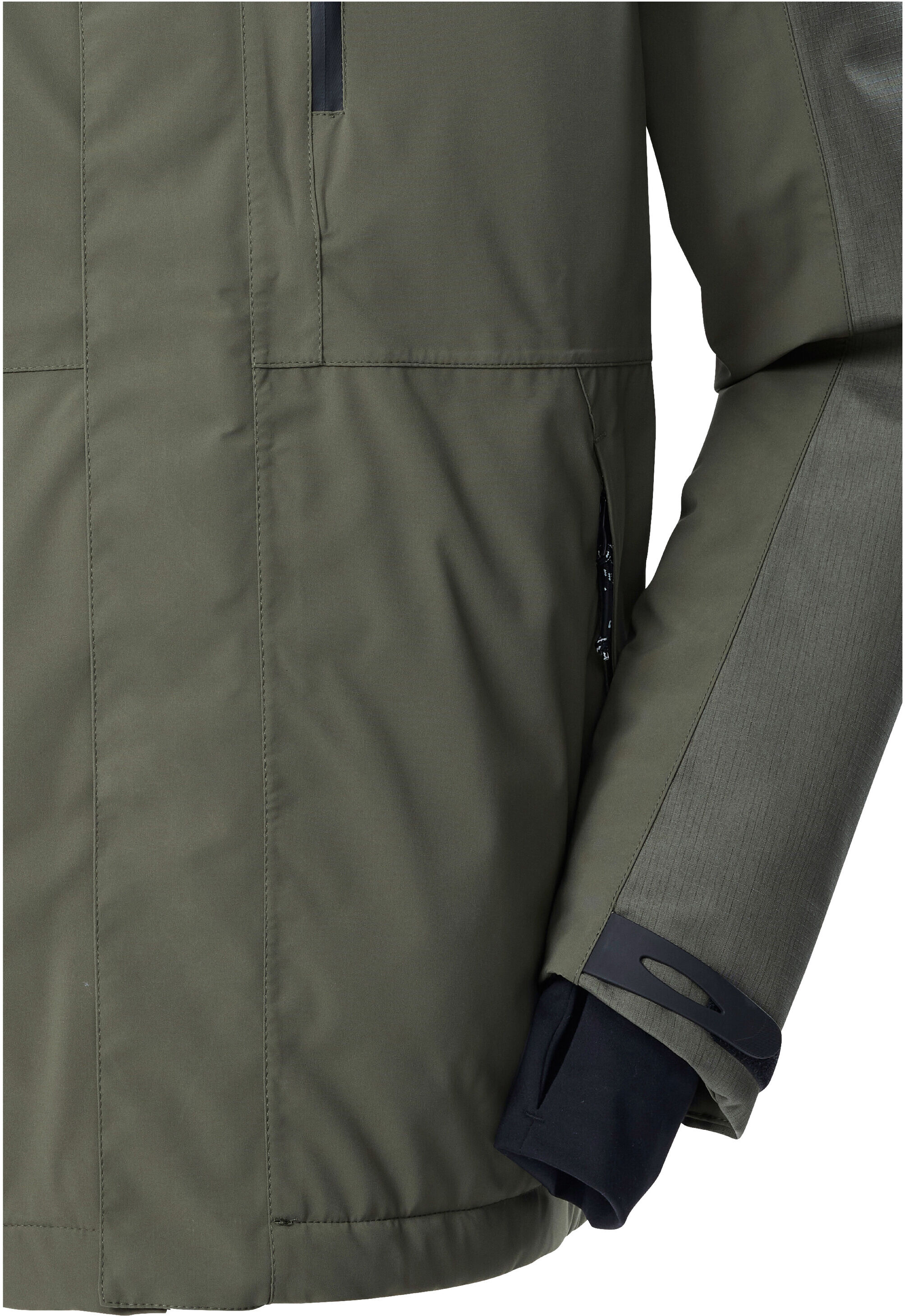Funktionsjacke KILLTEC "KOW 89 MN JCKT", Herren, Gr. XL, grün (olivgrün), Obermaterial: 100% Polyester.Futter: 100% Polyester.Füllung: 100% Polyester, Jacken Funktionsjacke, Wasserabweisend, atmungsaktiv, abnehmbare Kapuze, Daumenlöcher olivgrün XL