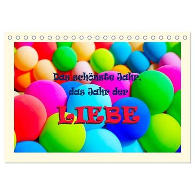 Das schönste Jahr, das Jahr der LIEBE (Tischkalender 2027 DIN A5 quer), CALVENDO Monatskalender