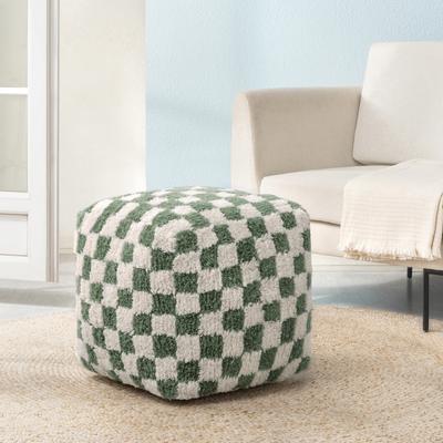 Jani 20-inch Ottoman Pouf - Handcrafted Handmade Ottoman for Seating, Footrest, Home Decor for Living Room, Bedroom
