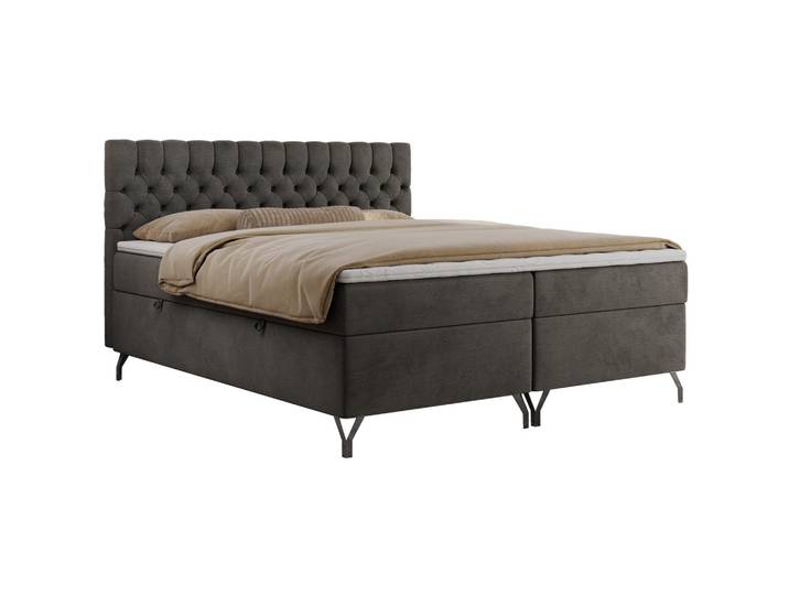 BOXBETT GRIMALDI 120/200 Dunkelgrau Velvet - H3