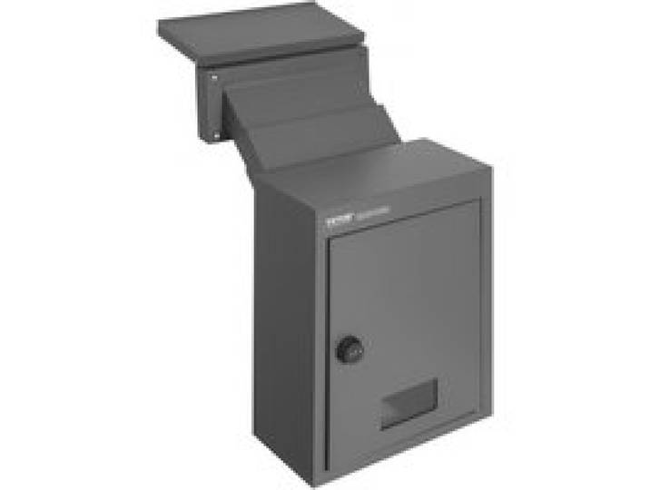 VEVOR Mauerdurchwurf Briefkasten Einbaubriefkasten 320x158x430mm dunkelgrau