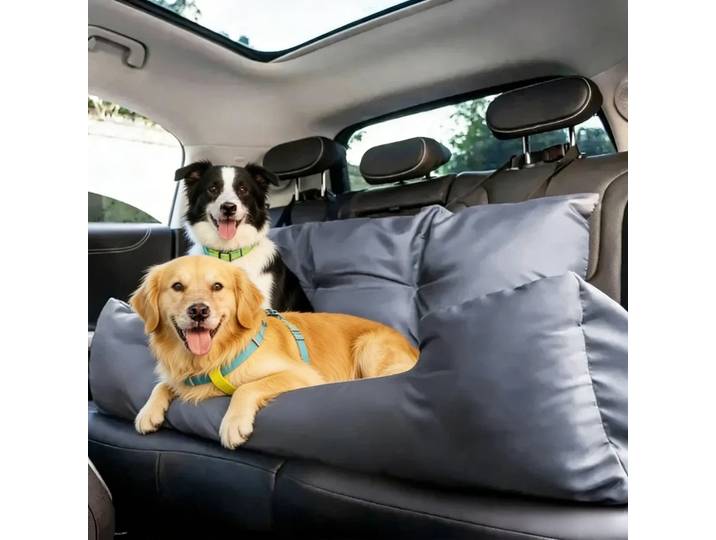 Housse de siège auto pliable grande taille pour trois chiens, tapis imperméable lavable pour chats et chiens, accessoires pour animaux de compagnie
