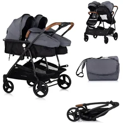 Chipolino, Kinderwagen, Geschwisterwagen Duo Smart (0 Monate - 4 Jahre)