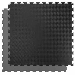 TRENDY SPORT Sportmatte Profi - 100x100x2 cm Schwarz/Grau