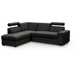 ECKSCHLAFSOFA Roma dunkelgrau links