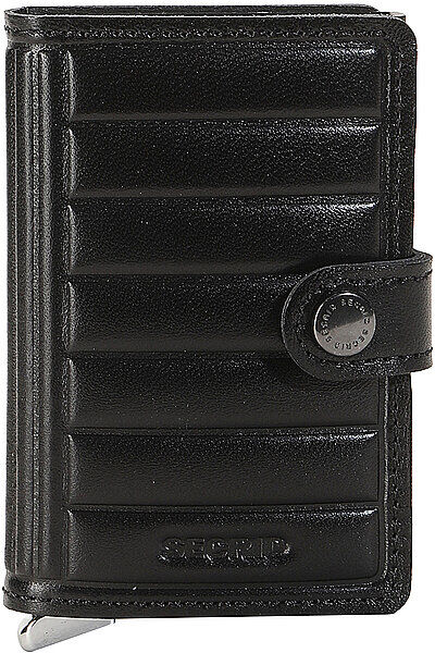 SECRID Geldbörse - Miniwallet Premium Emboss Lines black schwarz EG