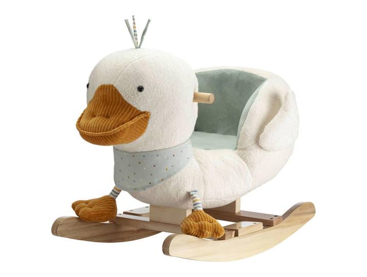 Sterntaler Schaukeltier Edda, Türkis, Holz, Metall, Pappel, vollmassiv, 35x47x63 cm, Haltegriffe, gepolsterte Sitzfläche, Spielzeug, Babyspielzeug, Schaukeltiere & Hüpftiere