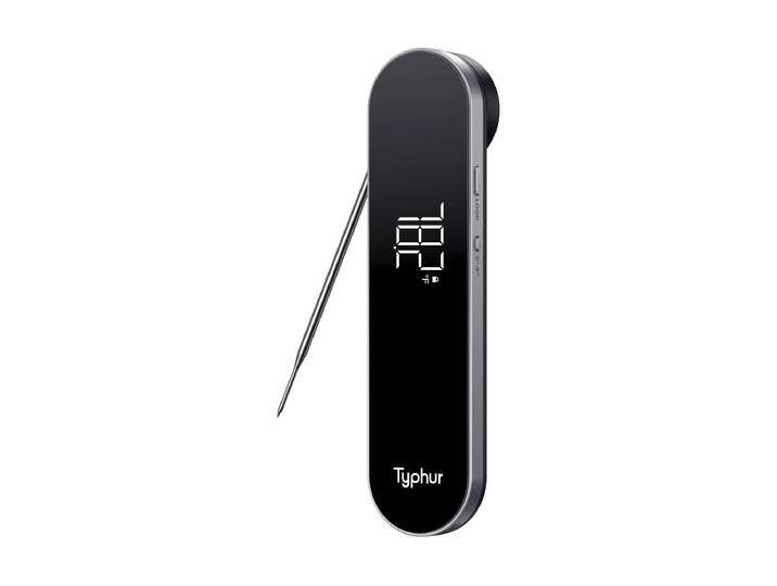 Bratenthermometer Typhur Insta Probe Core , schwarz (schwarz, silberfarben), Temperaturmessgeräte, Bratenthermometer