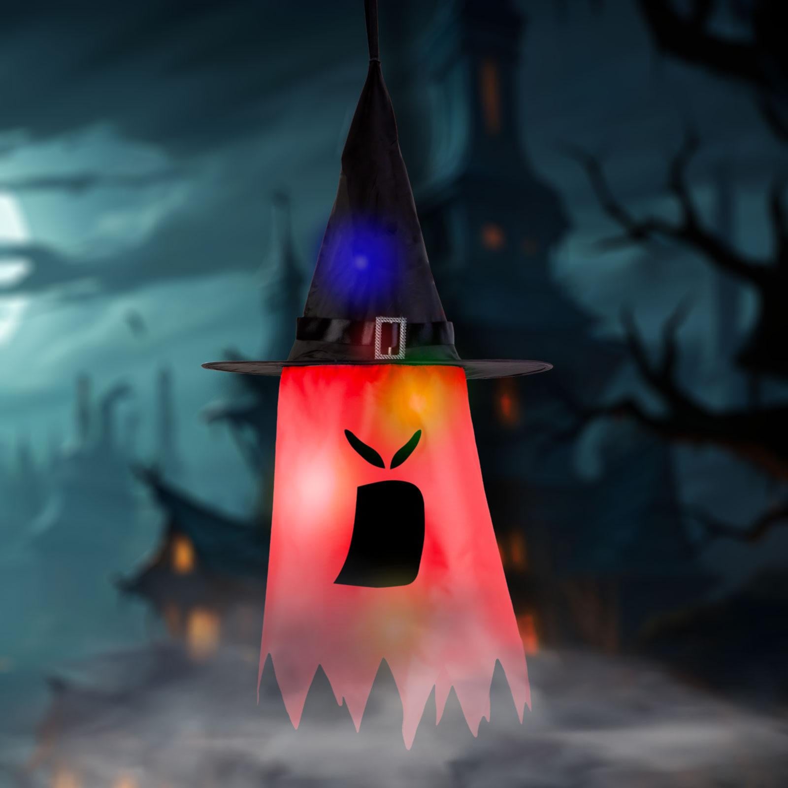 Halloween LED-decoratie Spook Rood - 10 gekleurde LED's - 75 x 35 cm