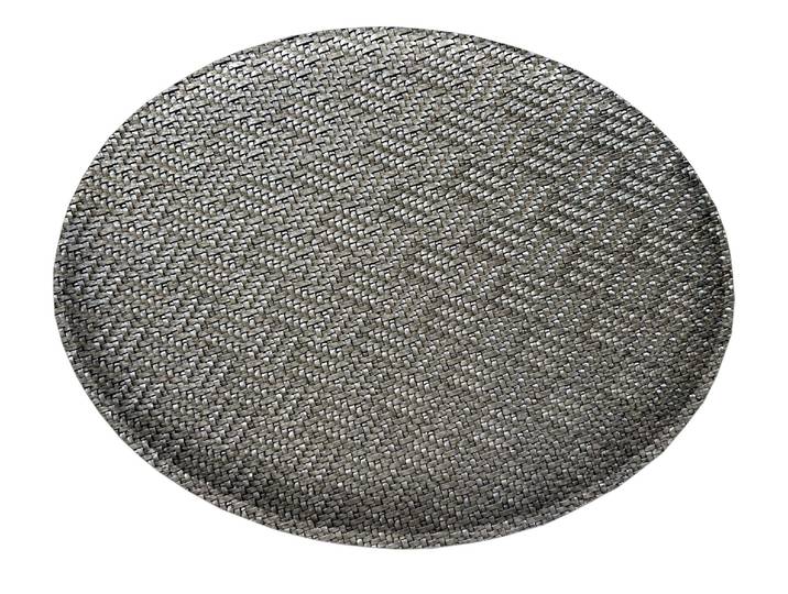 Stuhlkissen APELT Metallico , grau (anthrazit, glänzend), B:34cm L:34cm Ø:34cm, Kunstleder, Dekokissen_Sitzkissen_Kissenhüllen, Stuhlkissen, Schaumstoffplatte