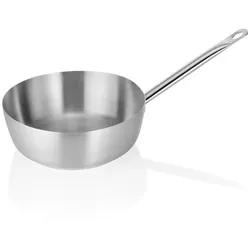WAS Germany - Sauteuse Cookware 21, Ø 24 cm, mit glattem Rand, Chromnickelstahl 18/10