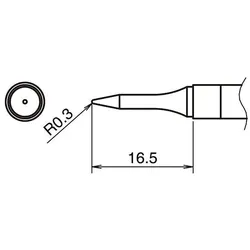 Hakko Aktiv-Lötspitze Format 0.3BS (Lötspitze), Lötgerät Zubehör