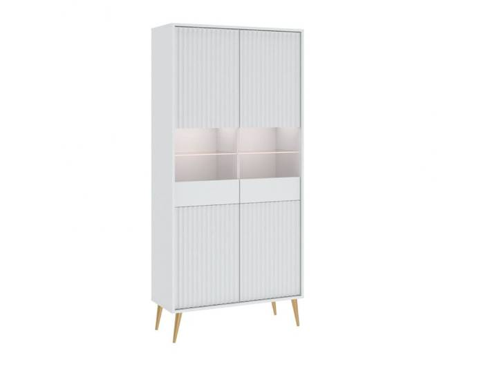 Vitrine BARCELONA - 2 Portes Blanc