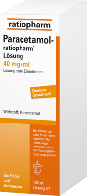 ratiopharm GmbH PARACETAMOL-ratiopharm Lösung 100 ml 07263487