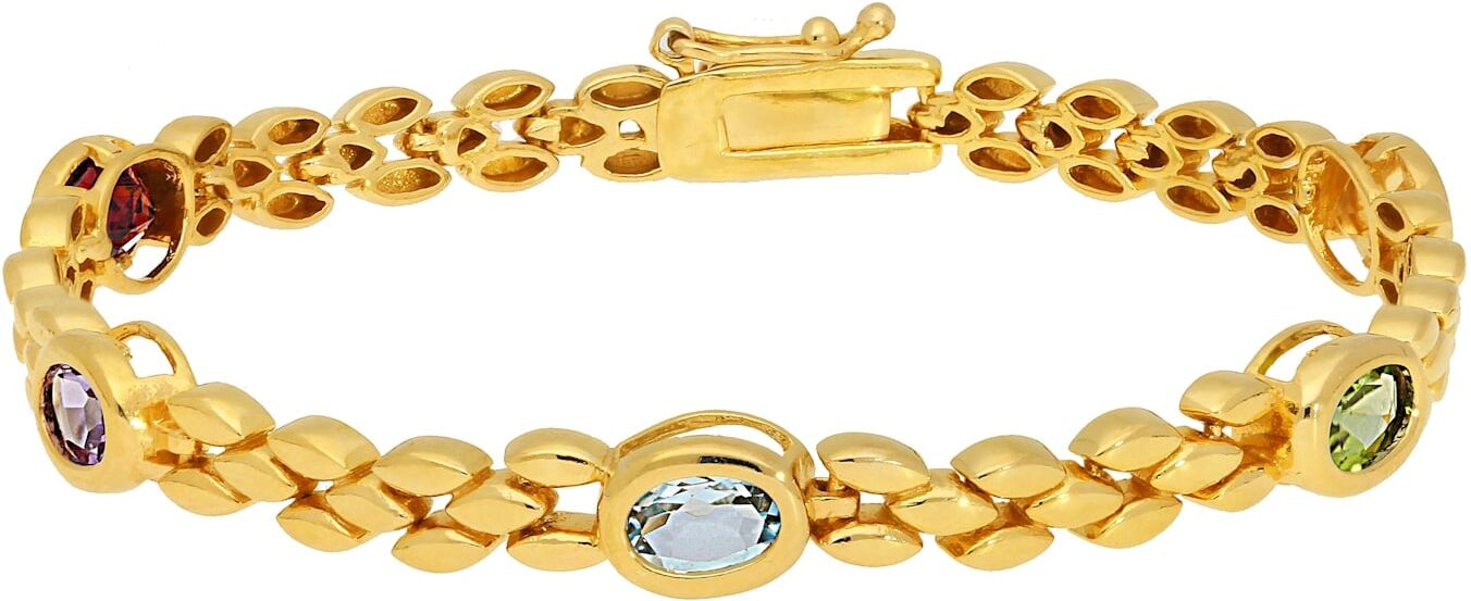 Armband LADY, gold (silber vergoldet 925, silber vergoldet 925), Armbänder, Damen, Silber 925 (Sterlingsilber), Armband