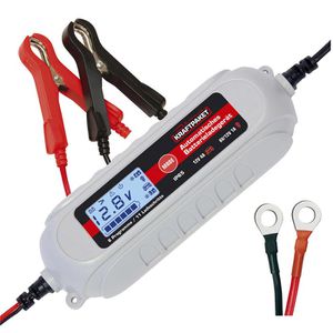 Dino-Kraftpaket Autobatterie-Ladegerät 136312, 6 V / 12 V, 4 A, mit Batterietester & Erhaltungsladung
