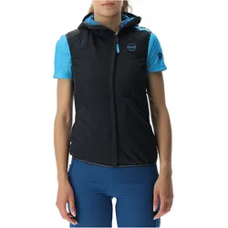 UYN Crossover Full-Zip Fahrradweste Damen black/black/sodalite blue S