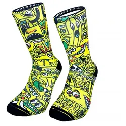 MALDITA BUENA SUERTE Socken Destroy | gelb XL | 44-46
