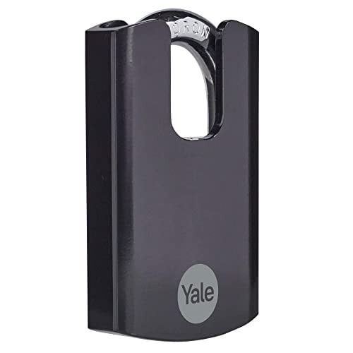 Yale Stalen Hangslot Maximum Protection Zwart met Gesloten Boron Beugel en 3 Sleutels