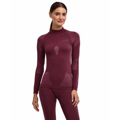 Langarmshirt FALKE "FALKE Langarmshirt", Damen, Gr. S, lila (mahogany (8344)), Shirts Langarmshirt
