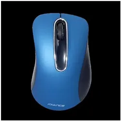 Advance Souris Optique SANS Fil SHAPE 3D Bleue 2.4 Ghz 3 Boutons 1600 DPI (Kabellos), Maus, Blau