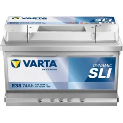 VARTA E38 Silver Dynamic 74Ah 750A Autobatterie 574 402 075