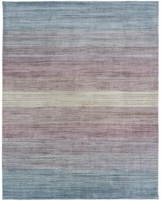 Porch & Den Dekorte Blue and Pink Striated Area Rug