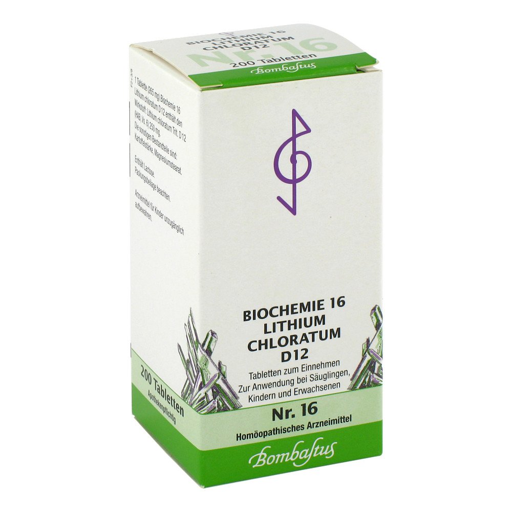 Bombastus-Werke AG Biochemie 16 Lithium chloratum D12 Tabletten 04324840