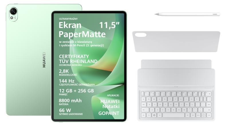 HUAWEI MatePad 11.5 S 2026 PaperMatte Edition 12 GB/256 GB Tablet + Tastatur-Stift Grün