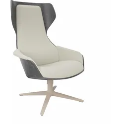 Sedus se:lounge Loungesessel - Era Futurist creme (CSE01) / Anthrazit (V51) / Sandbeige (160)